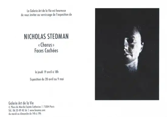 Exhibition flier for Place du Marché Sainte-Catherine Paris